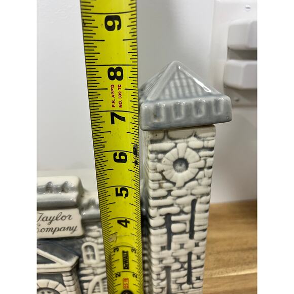 Empty Vintage OLD TAYLOR Distillery Company Castle Decanter Kentucky Bourbon - Picture 10 of 10